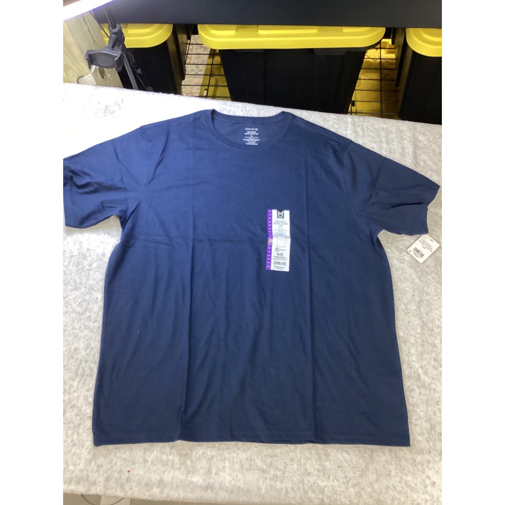 Member's Mark Mens Essential Crewneck Short Sleeve Tee Blue Cove XXL MM22170..
